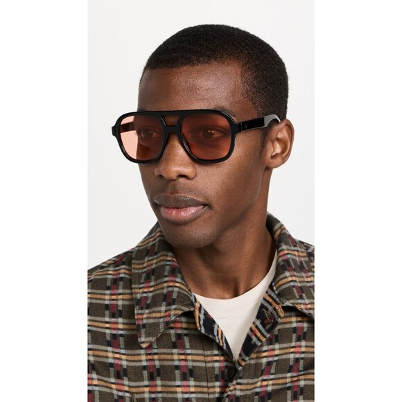 AIRE Whirlpool Sunglasses in Black & Tan Tint Unisex Sunnies main image 7